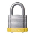 Accuform STOPOUT LAMINATED STEEL PADLOCKS KDL916YL KDL916YL